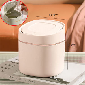 Mini Trash Cans with Lids Small Trash Cans Countertop Trash Cans Suitable for Bathrooms Offices Bedrooms Desks Plastic Dustbin