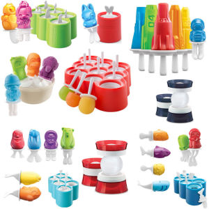 แม่พิมพ์ไอติมอเมริกัน Zoku แม่พิมพ์ทำน้ำแข็งซิลิโคนแบบสามมิติรูปสัตว์ทำน้ำแข็งไอศกรีม DIY สำหรับเด็ก