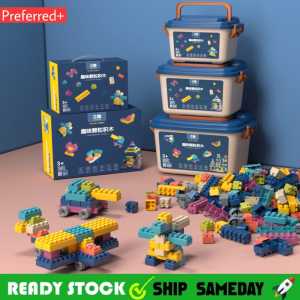 600 pcs Kids Small Building Blocks Bricks with Base Plate Toy Permainan Kanak Kanak Sensory Montessori