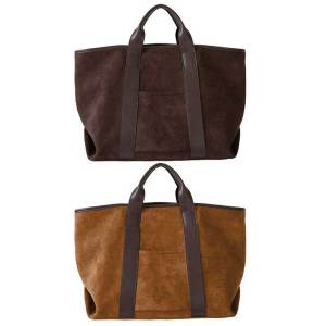 Tote Bag for Women Large Capacity Shoulder Bag Suede Vintage Satchel Bag Commute Bag Shopping Bag