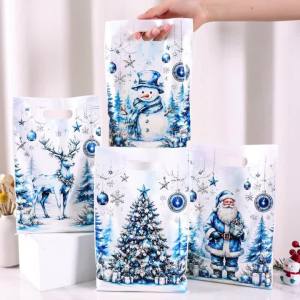 Winter Wonderland Túi Quà Giáng Sinh Có Thể Tái Sử Dụng Lễ Kỷ Niệm Giáng Sinh Túi Tote Cho Tiệc Lễ Hội Ủng Hộ 10/20/50 Bộ