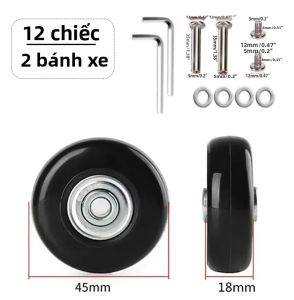 Bánh Xe Vali Đa Năng Bền Bỉ Chống Mài Mòn Thay Thế Sửa Chữa Cho Phụ Kiện Vali Với Trục Linh Hoạt Chịu Mài Mòn