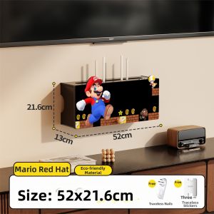 BEISIJIA | Wall Mount No-drilling Shelf with Clock Storage Organizer