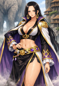 Bandai | Oil Painting Anime One Piece Boa Hancock By Numbers Modern Wall Decor for Living Room Bedroom Gift No Frame