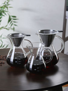 Bình Cà Phê Thủy Tinh Có Tay Cầm Và Cân Tay Lọc Nhỏ Giọt Bộ Cà Phê Phong Cách Scandinavia Sảng Khoái Cà Phê Thủ Công Pha Bộ