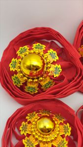 旺来金珠边布球/手制绣球/颜色鲜艳/拜神神台专用/小号/中号/大号/加大/6寸/7寸/8寸/10寸/12寸 Pineapple Craft Ball