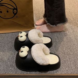 Dép Đi Trong Nhà Đế Dày Chống Trượt Mùa Thu Đông Cho Nữ Dép Đi Trong Nhà Ngoài Trời Đế Cao Su Thoáng Khí
