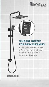 CABANA Stainless Steel 304 2-Ways Exposed Shower Set (BLACK / S/STEEL / GUNMETAL ) CSS7913SS