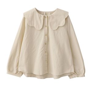 PAZHAOLANG | Oversized Baby Collar Shirt for Men and Women