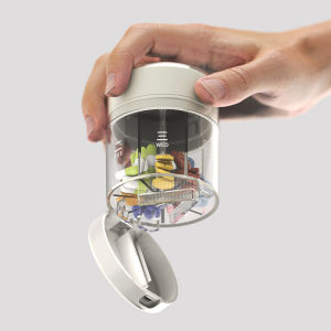 7 Days Weekly Pillbox Tablet Holder Medicine Storage Case Container Portable Capsule Pill Box Organizer for Fish Oil Vitamins