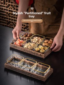 BOANG | Glass Fruit Platter for Snacks and Tea Time