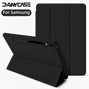 Case For Samsung Galaxy Tab S7/S8/S9 11 in for S6 Lite 10.4 S7 S9 FE S8 S9 S10 Plus 12.4 A9 8.7in With Pen Tray Tablet Cover