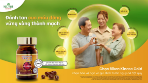 Biken Kinase Gold Túi 20 viên - Viên uống bổ não giảm xơ vữa mạch máu hỗ trợ phòng ngừa và phục hồi sau đột quỵ Nhật Bản