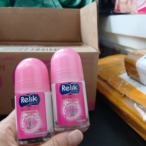 [HCM]Combo 2 chai Lăn khử mùi Relik White and Beauty trắng da Lưu Hương 48h 25ml