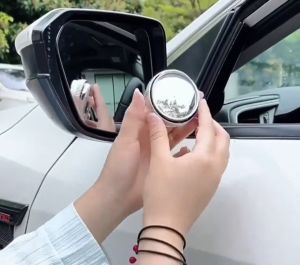 Bộ 2 gương cầu lồi hít kính xoay 360 độ chống nước tăng tầm nhìn giúp lái xe an toàn
