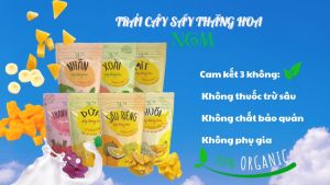 Combo 3 Hộp Hoa Quả Sấy 3 Vị Thăng Hoa Dứa Thanh Long Xoài Dinh Dưỡng Tốt Cho Sức Khoẻ Hộp 20g