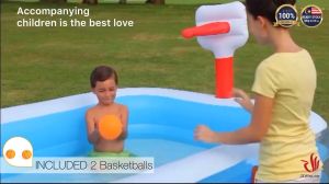 Bestway Basketball Inflatable Garden Swim Pool Toy Swiming Pool Kolam Renang Mainan Budak Kolam Mandi 54122