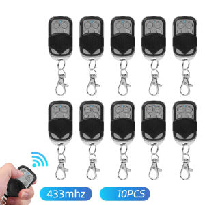 kebidumei | 443mhz 4CH Remote Control Duplicator Key Fob Distance Remote Control 433.92MHZ Clone For Garage Door Gate With 12V 27A Battery