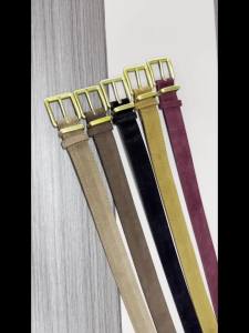 Thắt Lưng Nữ Da PU Giả Da Lộn Cao Cấp Phong Cách Cổ Điển Khóa Cài Vàng Rộng 2.8cm Dùng Cho Váy Và Quần Jean Phụ Kiện Thời Trang