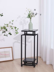 ตู้ดอกไม้สไตล์จีนใหม่ ตู้วางกระถางพืชขนาดใหญ่ ตู้ดอกไม้สำหรับตกแต่งบ้าน สไตล์โมเดิร์นหรูหรา โลหะผสมสำหรับตกแต่งห้อง Living Room