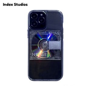 Index Studios Limited Edition Acrylic Sony MD Disc Phone Case Creative Retro Style Protective Cover for  13Pro
