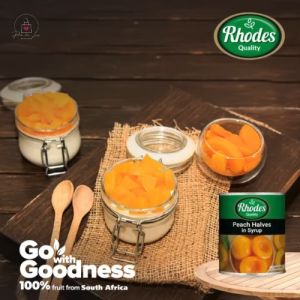 Đào Ngâm Rhodes 825g - Đào Hộp Nhập Khẩu Nam Phi Thơm Ngon Tiện Lợi