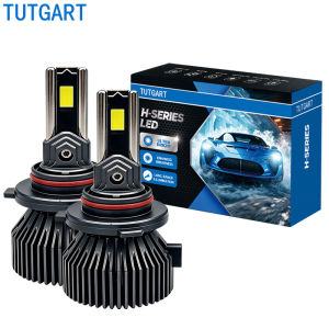 TUTGART LED H1 H4 H7 H11 HB3 HB4 HIR2 Car Headlight H-Series 12/24V 120W Max Power Bight 6000K White High Low Beam High Lumens