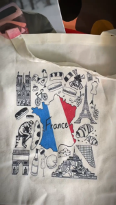 Tas Tote bag Kanvas / Shopping Bag Paris / Tas Wanita France