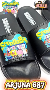 ARJUNA 687 - Spongebob Sandal Selop Anak Bahan Karet Ringan & Fleksibel