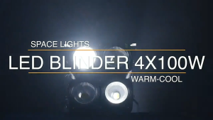 DMX 400W 4 eyes Warm white/yellow stage lighting Audience Light 4X100W LED COB Blinder light for DI disco light