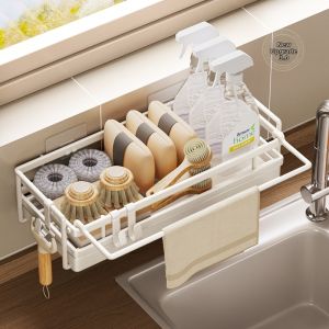 Waterproof Multifunctional Wall-Mounted Kitchen Sink Storage Rack