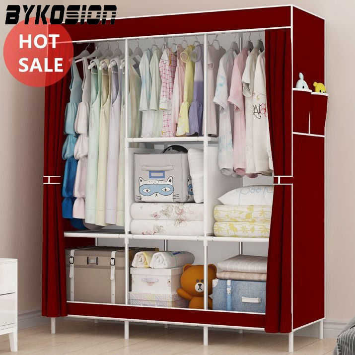 BYKOSION Large Size Clothes Storage Wardrobe Fashion Multi