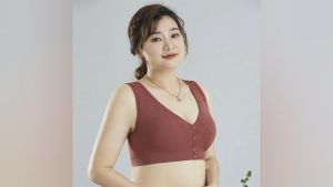 สปอร์ตบรากระดุมหน้า ไม่มีตะขอ ยกทรงผู้ใหญ่แฟชั่น เหมาะกับผู้สูงวัย หญิงตั้งครรภ์