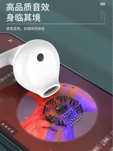 High Quality Wired Type-C Headphones with Digital Chip Microphone for Singing Half-In-Ear Style Active Noise Reduction Hifi Earphones