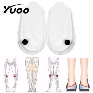 YUOO 2Pcs Magnetic Silicone Insoles Orthotics X/O-type Legs Corrector Heel Orthopedic Insoles Shoes Pad for Feet Care Insoles