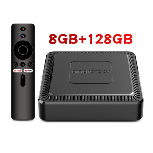 Q7 New Android 14 TV Box 8GB+128GB Smart Network Set-Top Box Supports WiFi 6 Bluetooth 5.0 4K HDR10 Voice Remote Control TV Box