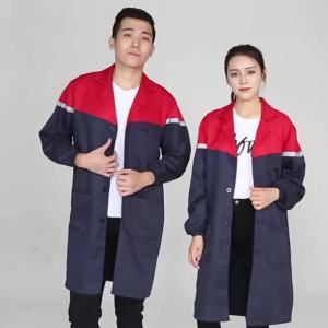 Safety Jacket Workwear Men and Women Working Clothes Wear Resistant Work Coat Safety Jacket with Reflector Overall Suit Factory Workers Overalls Labor Protection Clothing Lab Coat ﻿