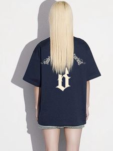 Boneless Btw Short Sleeve Cotton T-Shirt Womens Loose Fit Summer New Style American Trendy Couple Tops Pure Cotton Casual Wear