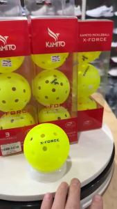 [Kamito] Hộp 3 Bóng Pickleball Kamito X-Force Banh Thi Đấu Quả 40 Lỗ Phụ Kiện Thể Thao Đồ Chơi