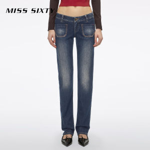 Low Rise Slim Straight Womens Jeans