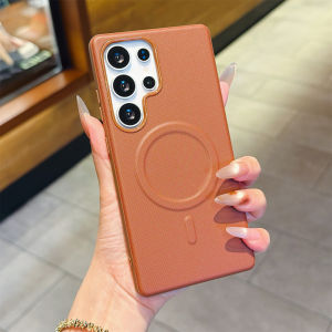 Artificial Leather with Magnetic Wireless Charging Phone Case