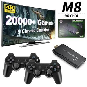 Máy Chơi Game Cầm Tay Mini Retro Máy Chơi Game Video HD 4K Tích Hợp 20000 Trò Chơi Và Bộ Điều Khiển Không Dây TV Game Stick
