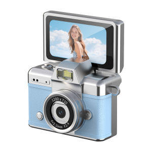 Ourlife Thumb Keychain Camera 1.47 Inch Flip Screen Retro CCD Mini Digital Camera Very Small Camcorder Video Recorder With Flash
