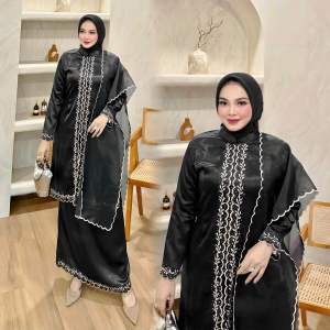 Setelan Baju Kurung Mahalini Selendang Cocok Untuk Seragaman Pesta Tersedia Ukuran Jumbo M sampai XXL Grade A