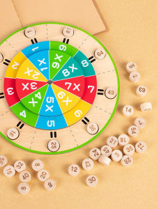 Math Multiplication Table Game Toy for Children Practice Arithmetic Operations Educational Teaching Aids Wooden Puzzle Toys