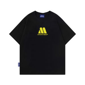 เสื้อยืดแขนสั้นผู้ชายผู้หญิงสไตล์อเมริกันย้อนยุค ลำลอง ลำลอง แฟชั่นฤดูร้อน หลวมๆ สำหรับคู่รัก เสื้อยืดผ้าฝ้าย 100%