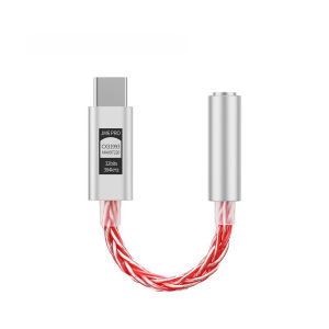 JCALLY JM6 Pro HiFi Audio Amplifier Headphone Adapter HD Microphone Type C to 3.5mm Jack Blue Red Audio Cable For Phone Computer