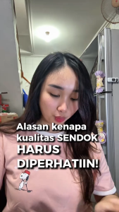 SANOYA Sendok Makan Stainless Steel Premium Tebal – Isi 6 pcs Kuat & Elegan untuk Harian & Usaha