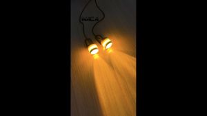 (2 ชิ้น) WACA ไฟตาแมว ไฟกระจกมอเตอร์ไซค์ ไฟเลี้ยวตาแมว ไฟเลี้ยวLED ไฟLED ตาแมว ไฟเลี้ยว ไฟเบรค ไฟสัญญาณ ไฟหรี่ตาแมว E38 2SA