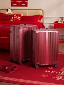 Paul Frank | Red Leather Travel Luggage